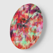 水抽象芸術2 ラージ壁時計 (傾斜)
