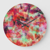 水抽象芸術2 ラージ壁時計 (正面)