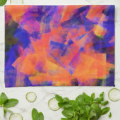 水抽象芸術 キッチンタオル (折り畳み)