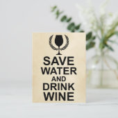 水救とワイン ポストカード (スタンド正面)