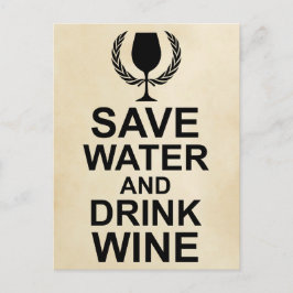 水救とワイン ポストカード