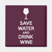 水救とワイン マグネット (正面)