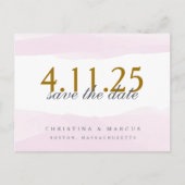 水救色-The-Dateカード、ピンク 案内ポストカード (正面)