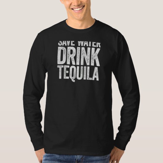 水救飲みテキラドリンクラグラン Tシャツ (正面)