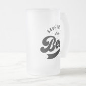 水救飲みビール父の日のギフトマグ フロストグラスビールジョッキ (正面右)