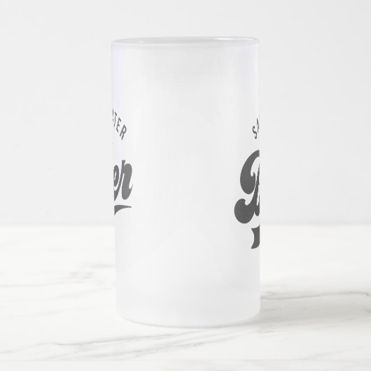 水救飲みビール父の日のギフトマグ フロストグラスビールジョッキ (中央)