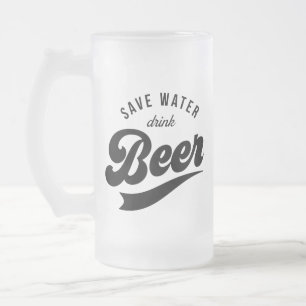 水救飲みビール父の日のギフトマグ フロストグラスビールジョッキ