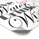 水救飲ワインデザイン ポスター (角)