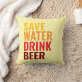 水救飲料ビール クッション (ブランケット)