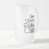 水救飲料ビール フロストグラスビールジョッキ (正面右)