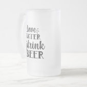 水救飲料ビール フロストグラスビールジョッキ (正面左)