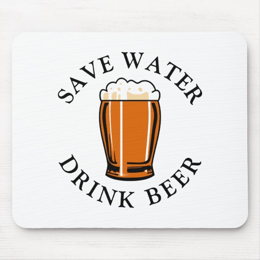 水救飲料ビール マウスパッド (正面)