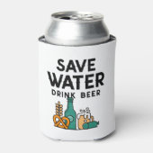 水救飲料ビール 缶クーラー (缶正面)