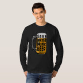 水救飲料ビール Tシャツ (正面フル)