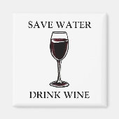 水救飲料ワイン マグネット (正面)