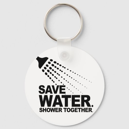 水救。一緒にシャワー。 キーホルダー (正面)