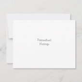 水数々のカラフル色ブーケ ノートカード (裏面)