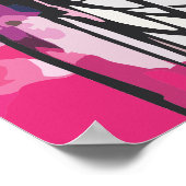 水数々の色の女絵を描の子 ポスター (角)