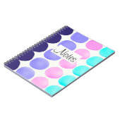 水数々の色ドット ノートブック (左側)