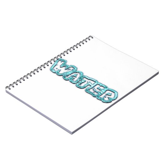 水文字を飲む ノートブック (左側)