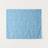 水文筆跡パターン タペストリー (正面(横))