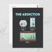 水族おもしろいギーク魚農業ユーモア ポストカード (正面/裏面)