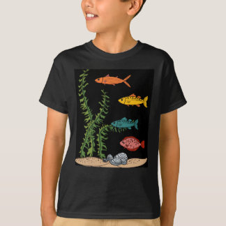 水族カラフル館魚の動物モチーフ Tシャツ