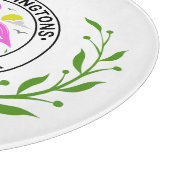 水族内のピンクのフラミンゴ日付推定水#1CW カッティングボード (角)