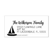 水族名の帆船 ラバースタンプ (インプリント)