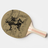 水族座の地図Hevelius 1690 on Taupe 卓球ラケット (横)