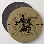 水族座の地図Hevelius 1690 on Taupe 缶バッジ (正面&裏面)