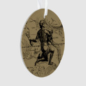 水族座ヘベリアス1690版木、銅版、版画 オーナメント (正面)