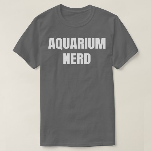 水族館おたくおもしろい魚好き Tシャツ (デザイン正面)