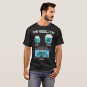 水族館おもしろいアクアリストタンク中毒魚キープイン Tシャツ (正面フル)