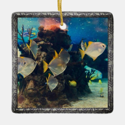 水族館かわいらし魚 セラミックオーナメント (正面)