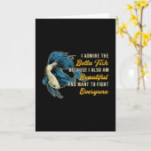 . .水族館が好きで魚と戦うめたい カード (黄色い花)