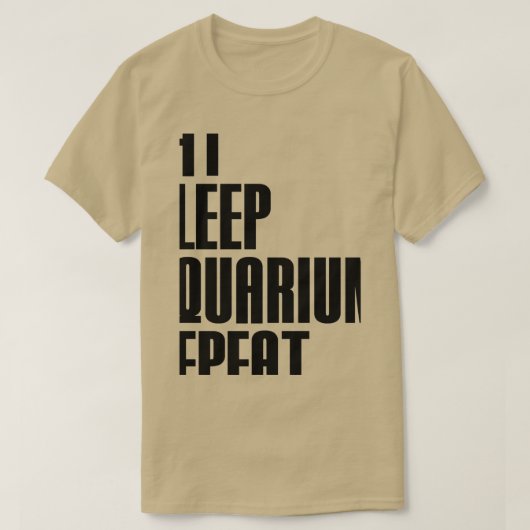 . .水族館が漁師の贈り物を反復 Tシャツ (デザイン正面)