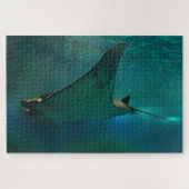 水族館でレイを刺す。 ジグソーパズル (横)