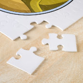 水族館で泳ぐイルカ ジグソーパズル (側面)