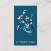 水族館とペットの魚の供給 名刺 (正面)