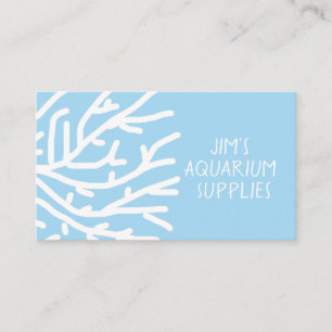 水族館とペットフィッシュ用品 名刺