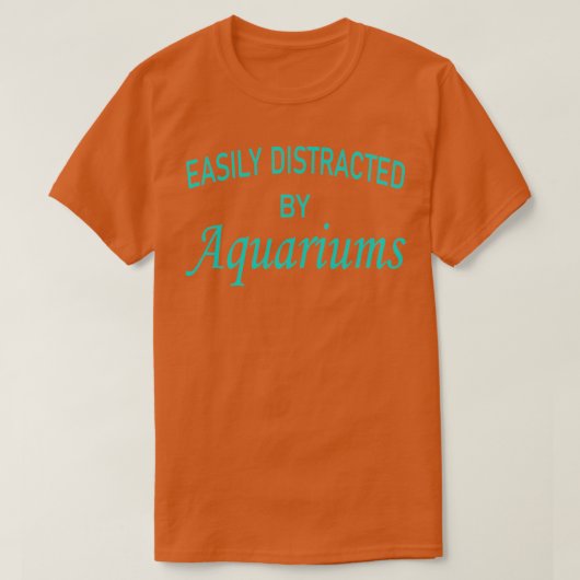 水族館に容易に気を取られる4 Tシャツ (デザイン正面)