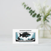 水族館のメンテナンスと設置 名刺 (スタンド正面)