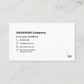 水族館のメンテナンスと設置 名刺 (裏面)