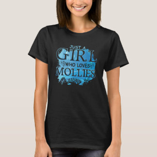 水族館の水魚の女性だけの女の子はmoを愛している tシャツ