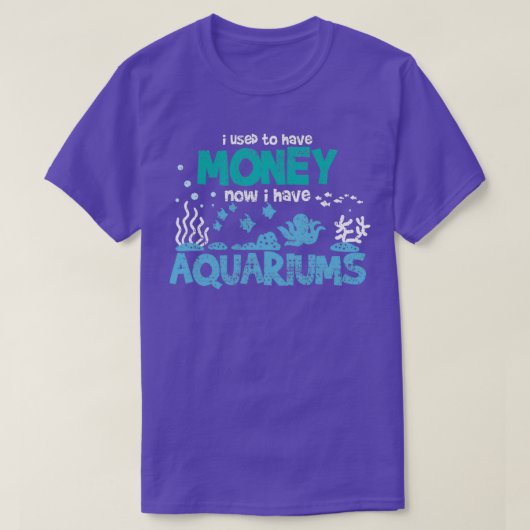 水族館の海水魚 Tシャツ (デザイン正面)