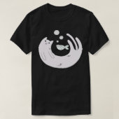 水族館の猫 Tシャツ (デザイン正面)
