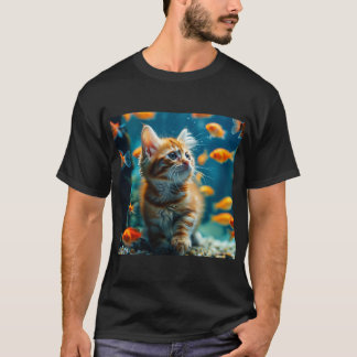水族館の猫 Tシャツ
