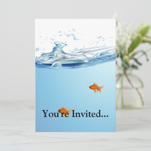 水族館の金魚 招待状 (スタンド正面)