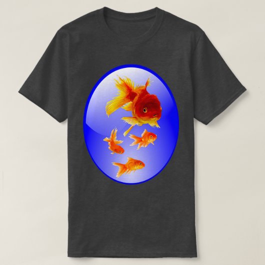 水族館の金魚 Tシャツ (デザイン正面)